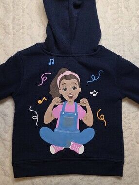 Custom Ms. Rachel Toddler Hoodie Navy Fleece Sweatshirt 18M